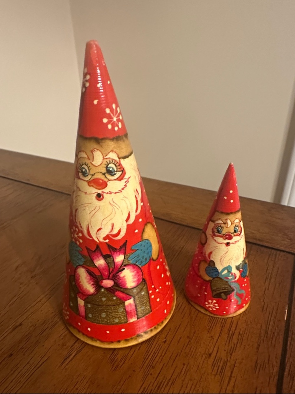 Festive Red Santa Cone Holiday Décor - Brand: